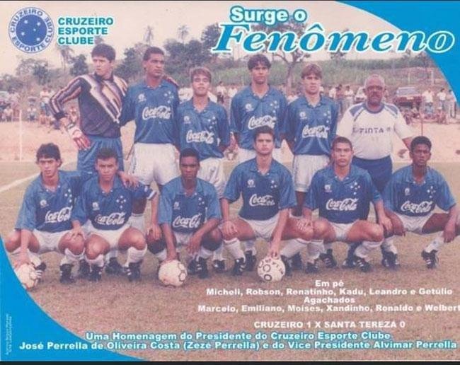 Ronaldo na base do Cruzeiro em 1993