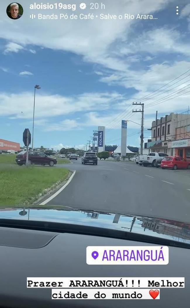 Alo�sio visita a sua cidade natal, Ararangu�, em Santa Catarina