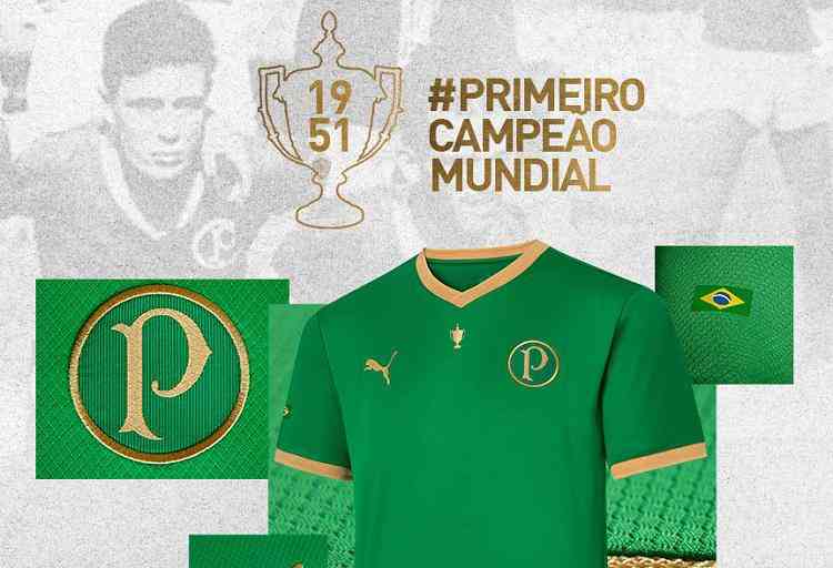 Palmeiras lança camisa alusiva aos 70 anos da conquista da Copa Rio