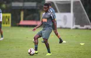 Jogadores do Atltico treinaram nesta tera-feira, vspera do jogo com o Defensor