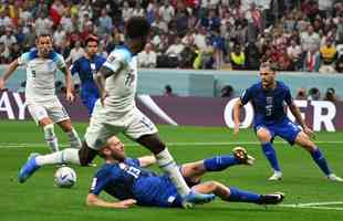 Imagens da partida entre Inglaterra e Estados Unidos, pelo Grupo A da Copa do Mundo de 2022