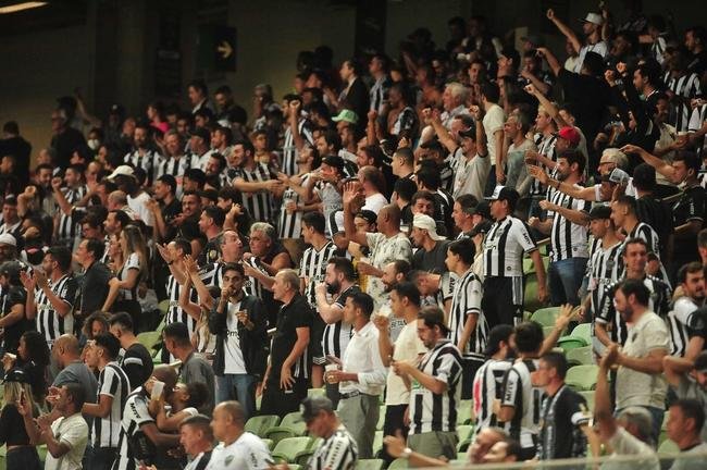 Torcida do Atltico no clssico com o Amrica pela Libertadores