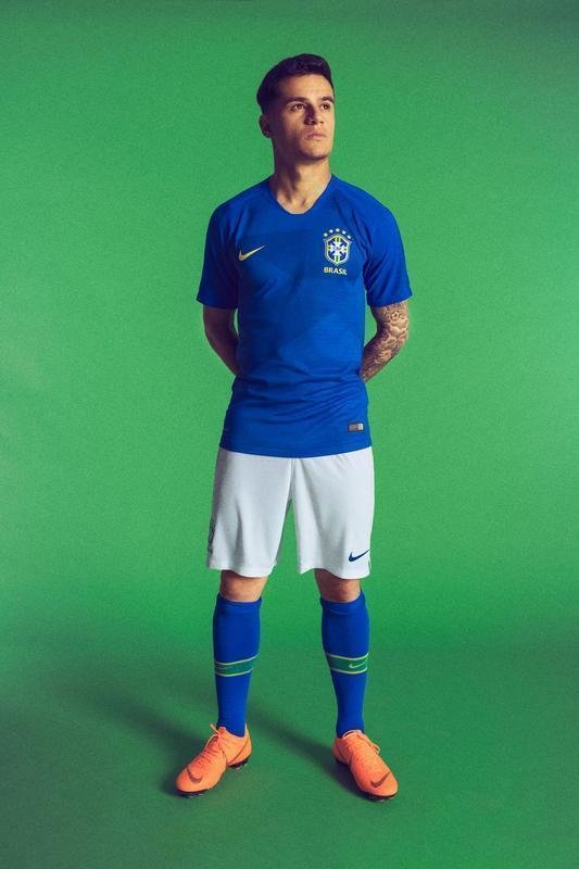 CBF apresentou linha completa de uniformes da Seleo Brasileira para Copa do Mundo da Rssia