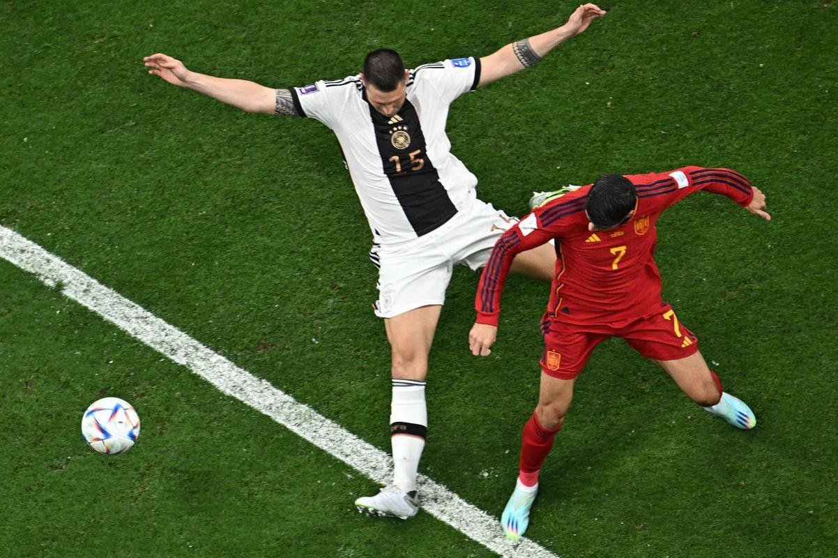 Fotos de Espanha x Alemanha, neste domingo, no Estdio Al Bayt, pelo Grupo E da Copa do Mundo no Catar