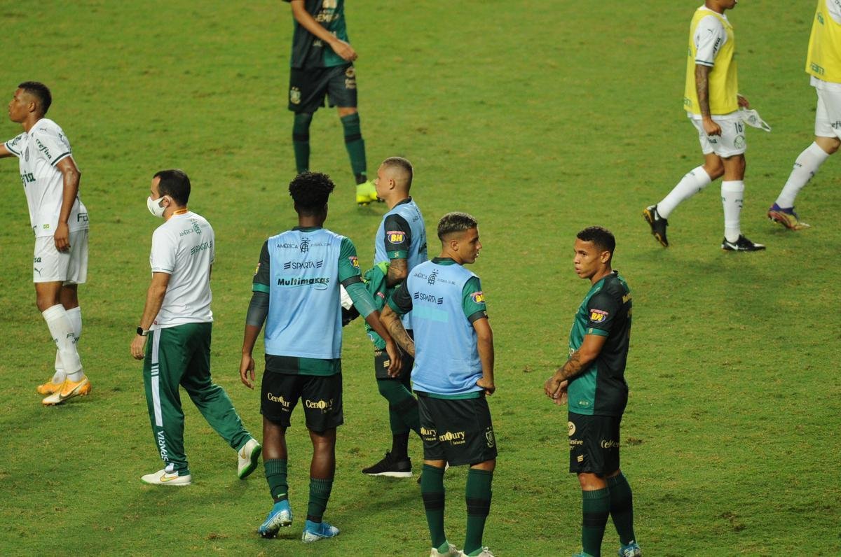 Fotos do jogo de volta da semifinal da Copa do Brasil, entre Amrica e Palmeiras, no Independncia, em Belo Horizonte (30/12/2020)