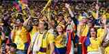 Torcedores do Equador no jogo de abertura da Copa do Mundo