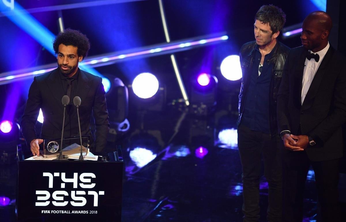 Gol mais bonito - Egpcio Mohamed Salah vence prmio Pusks por gol mais bonito da temporada, marcado sobre o Everton em 2017
