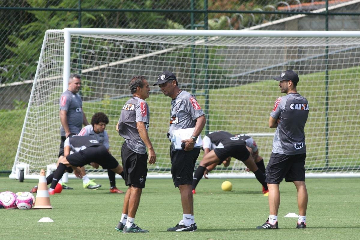Imagens do treino do Atltico