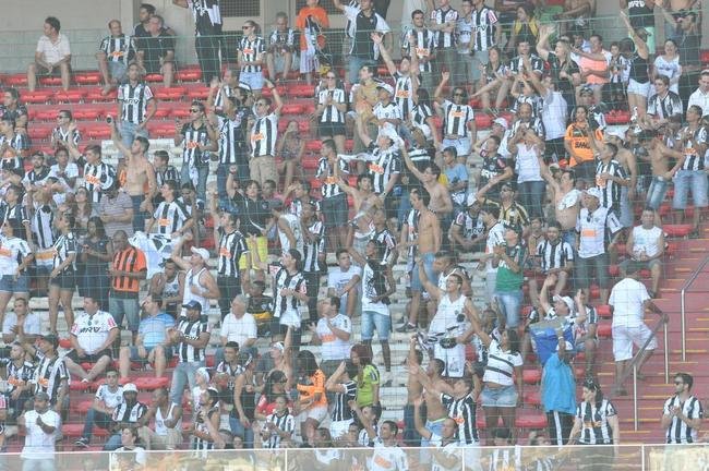 Torcedores do Atl�tico no Independ�ncia durante a partida contra o Flamengo pelo Brasileiro