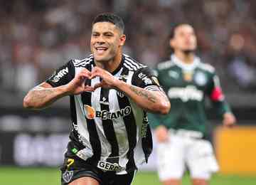 Com gol marcado diante do Palmeiras, atacante chegou a 12 gols pelo Galo no torneio continental e assumiu liderança isolada do ranking, superando Jô