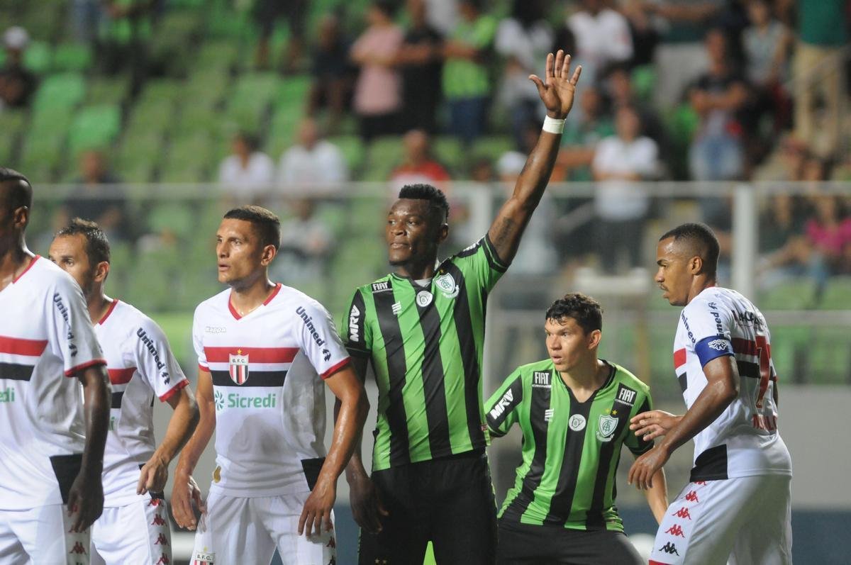 Fotos do segundo tempo da partida entre Amrica e Botafogo-SP, no Independncia 