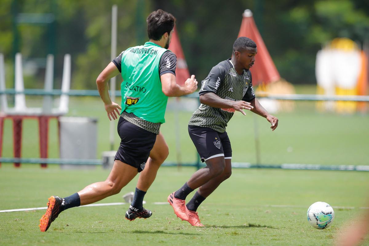 Treino do Atltico nesta tera-feira, na Cidade do Galo