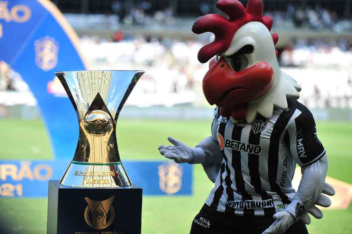 Troféu do Campeonato Brasileiro de 2021, conquistado pelo Atlético