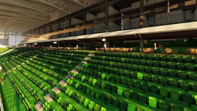 Fotos do projeto de modernizao do estdio da Serrinha