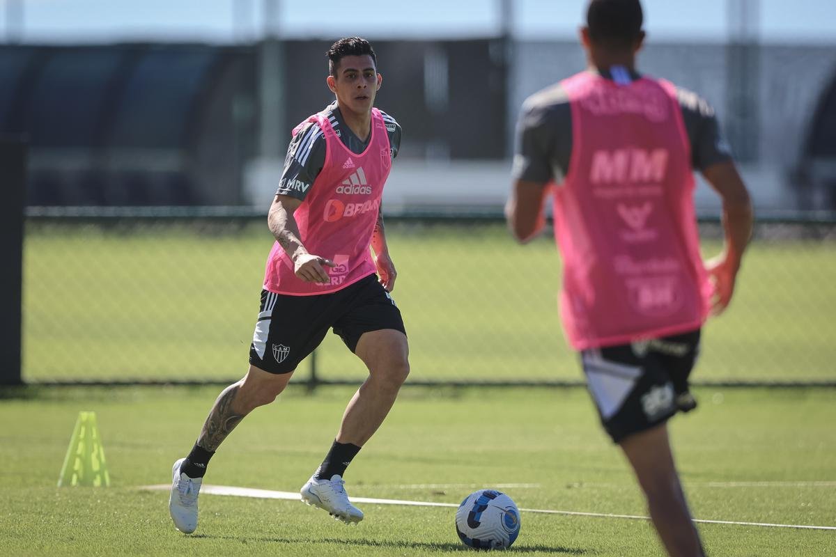 Fotos do treino do Atltico neste domingo, na Cidade do Galo
