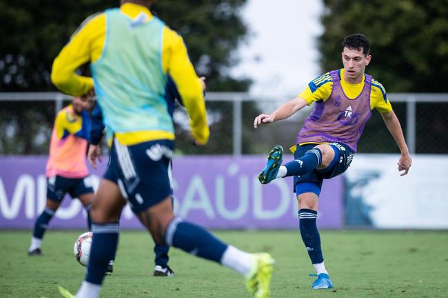 Jogadores do Cruzeiro treinaram na manhã deste domingo na Toca da Raposa II