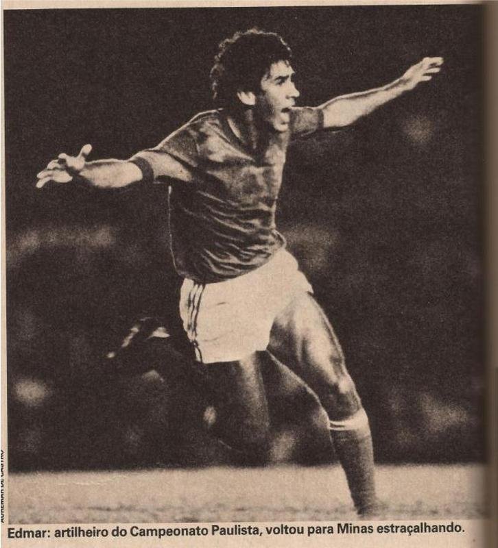 36 - Edmar - 55 gols em 118 jogos (1980; 1981 a 1983)