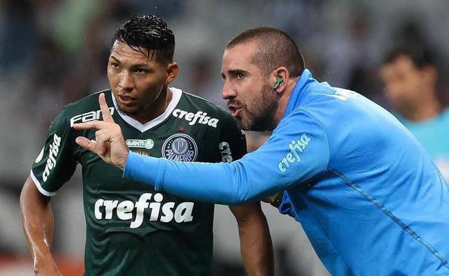 Rony e Joo Martins (auxiliar tcnico), do Palmeiras