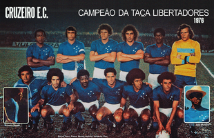 Com a camisa totalmente azul e com estrelas brancas, alm da Taa Brasil de 1966, o Cruzeiro conquistou a Copa Libertadores de 1976.