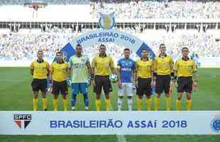 Fotos do jogo entre Cruzeiro e So Paulo