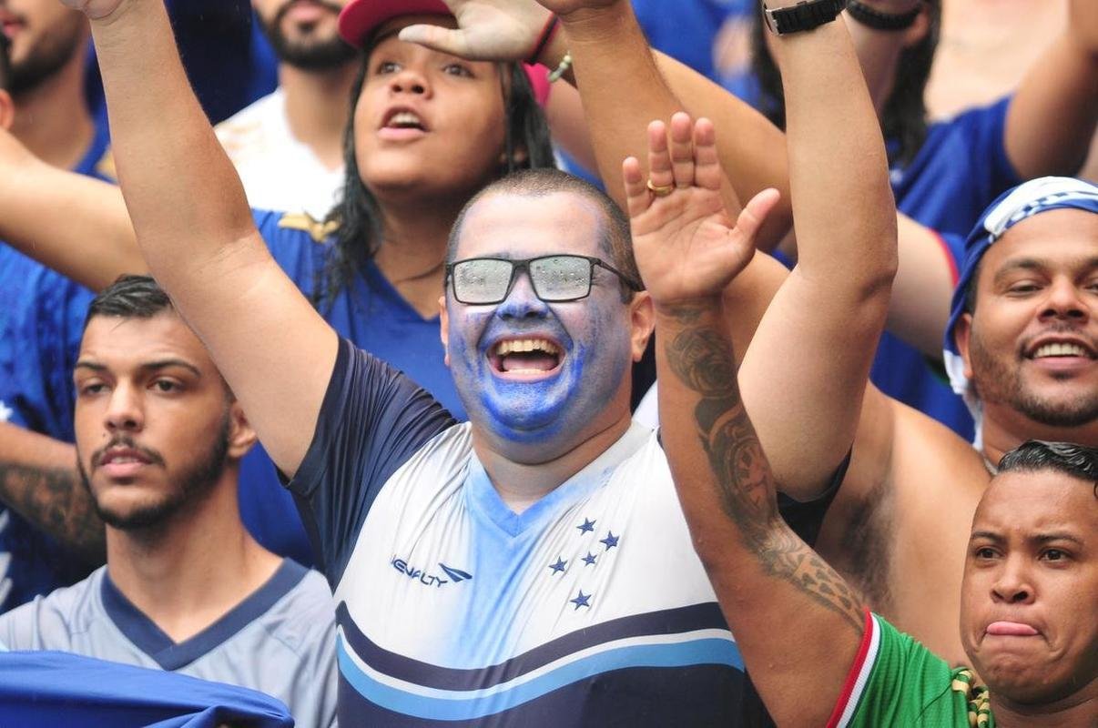 Fotos da torcida do Cruzeiro na final do Campeonato Mineiro contra o Atltico, no Mineiro
