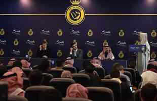 Cristiano Ronaldo foi apresentado pelo Al-Nassr, da Arbia Saudita, nesta tera-feira (3/1)