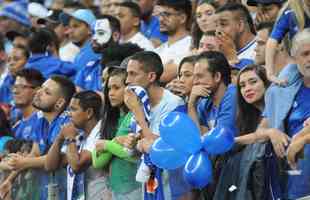 Fotos da torcida do Cruzeiro na derrota para o Fluminense no Mineirão; mesmo com eliminação, time recebeu grande apoio ao fim da partida