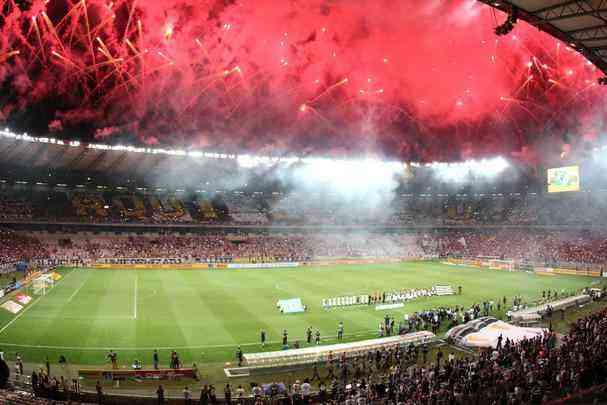 Mosaico 360 da torcida do Atltico no Mineiro na final da Copa do Brasil contra o Grmio