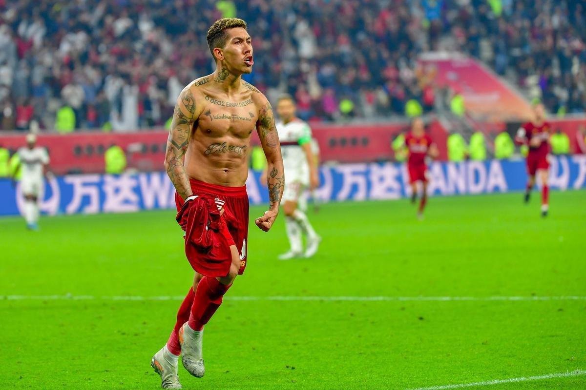 Liverpool abriu o placar no primeiro tempo da prorrogao: gol de Firmino