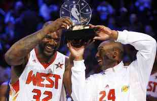 Kobe foi eleito para 17 All Star Games ao longo de sua carreira. Em 2009, ano do tetra, foi eleito MVP do jogo ao lado de Shaq