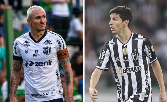 Meias Vinicius, do Cear (ex-Galo), e Nacho Fernndez, do Atltico