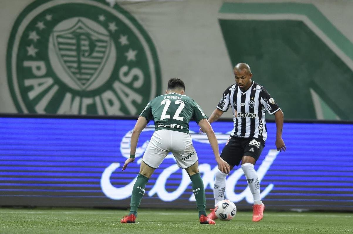 Fotos do jogo de ida da semifinal da Copa Libertadores de 2021, entre Palmeiras e Atltico, no Allianz Parque, em So Paulo