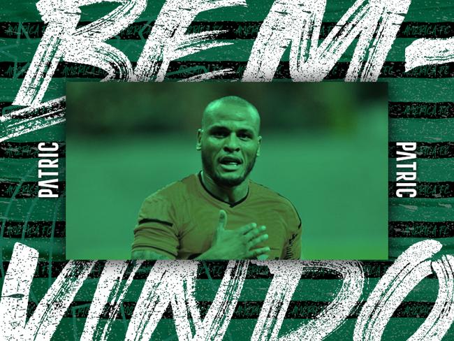 O lateral-direito Patric foi o 17 reforo do Amrica para a temporada. O jogador de 32 anos assinou contrato com o clube at dezembro de 2021.