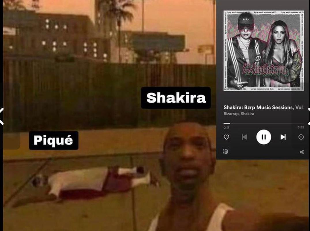 Piqu vira meme aps indiretas em lanamento de Shakira