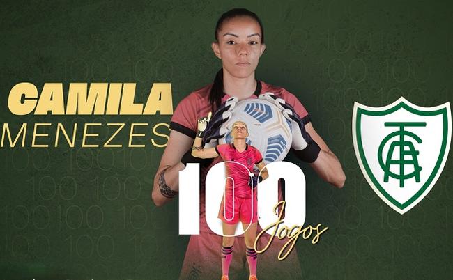 Amrica comemorou a marca de Camila nas redes sociais