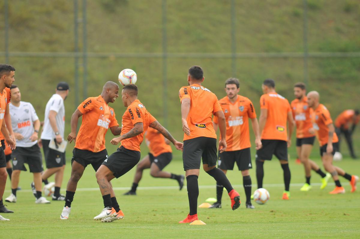 Atltico treinou na tarde desta quinta-feira, na Cidade do Galo