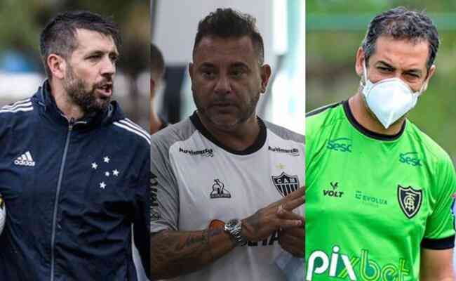 Cruzeiro, Atlético e América confiam os trabalhos a Pezzolano, El Turco e Marquinhos Santos, respectivamente