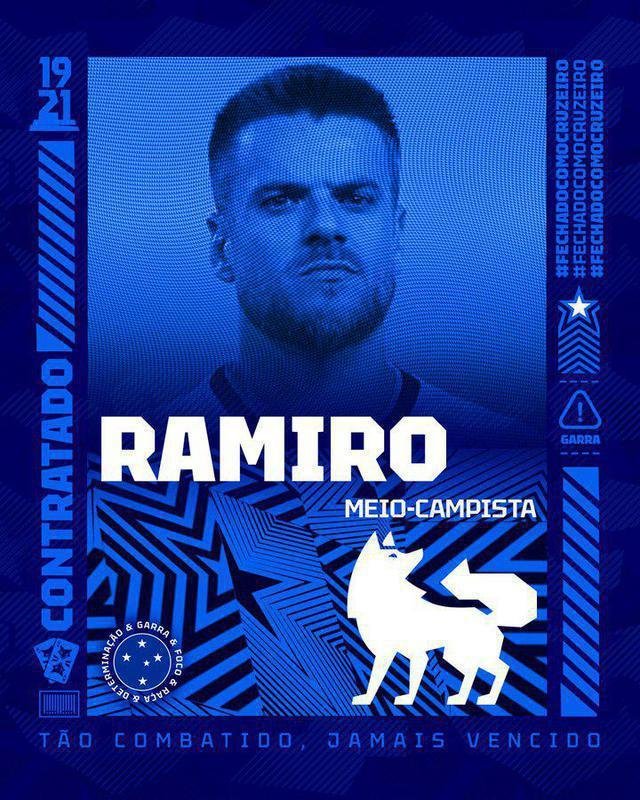 Cruzeiro anunciou o volante Ramiro