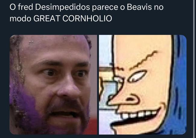 Fred Desimpedidos acabou virando meme nas redes sociais após jogo da discórdia