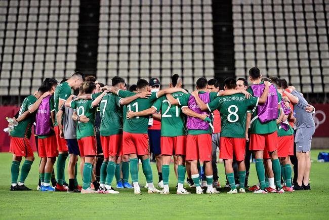 Fotos da vit�ria do Brasil sobre o M�xico, na semifinal do futebol masculino