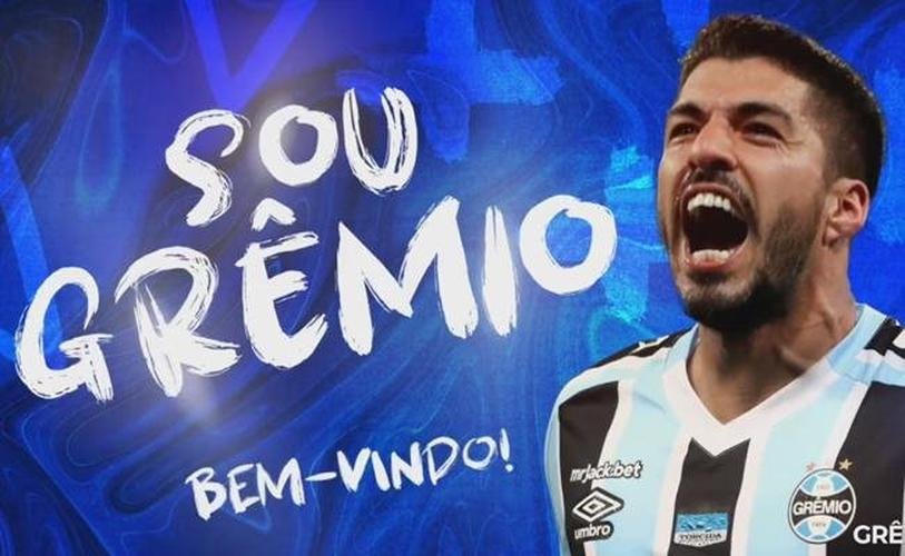 Grêmio anunciou o atacante Luis Suárez