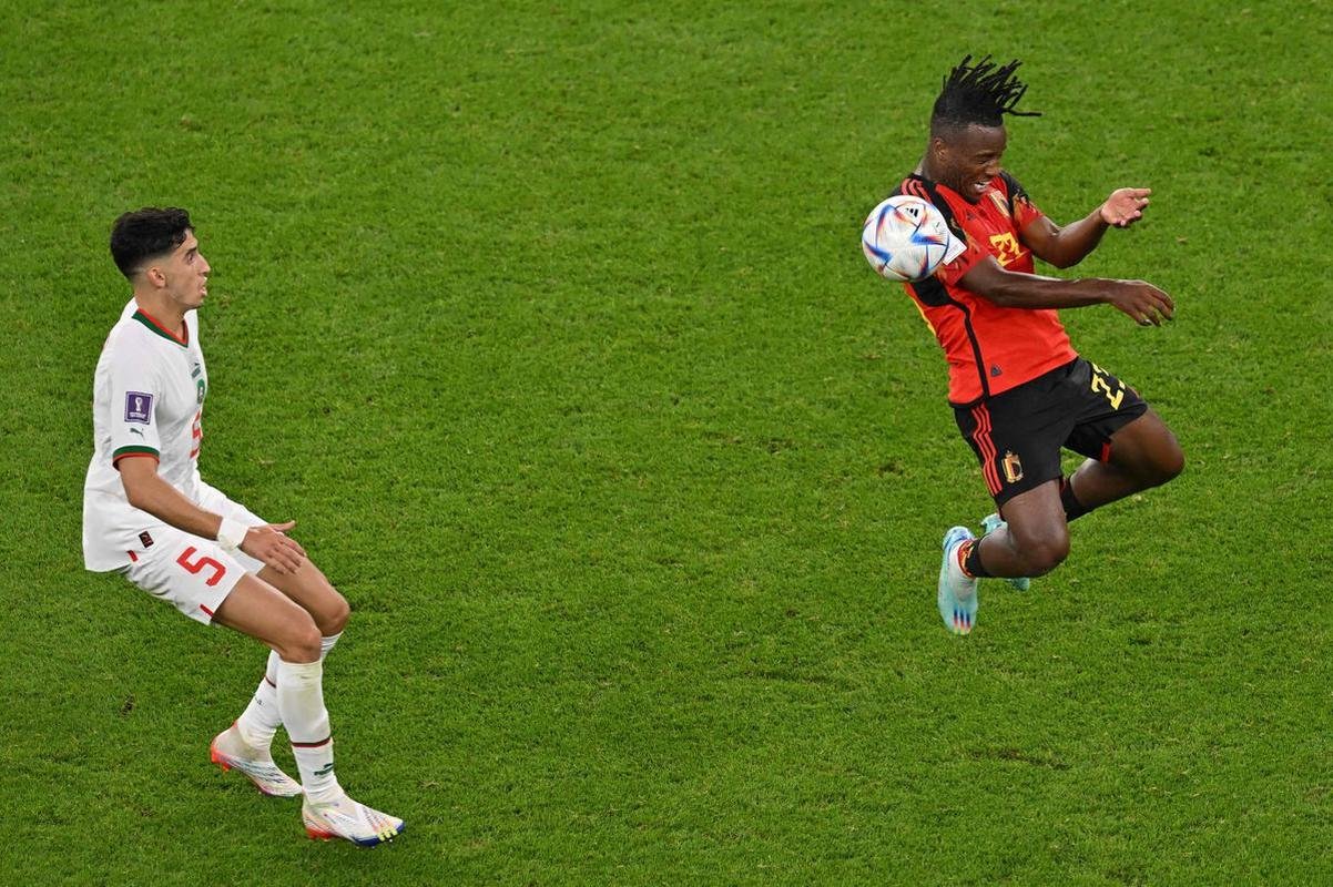 Blgica e Marrocos se enfrentaram no Estdio Al-Thumama