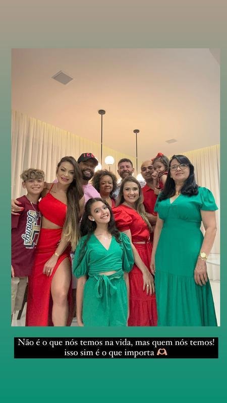 Otvio passou o Natal com a esposa e famlia