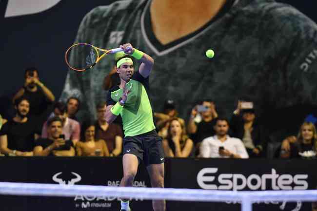 Ginásio Mineirinho, em BH, recebeu duelo histórico que fez parte da turnê do espanhol Rafael Nadal na América do Sul. Ele enfrentou o norueguês Casper Ruud, número 3 do mundo. No Brasil, apenas a capital mineira recebeu o multicampeão