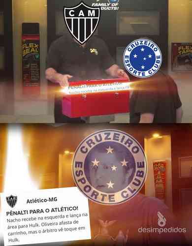 Pênalti para o Atlético contra Cruzeiro gera memes após clássico