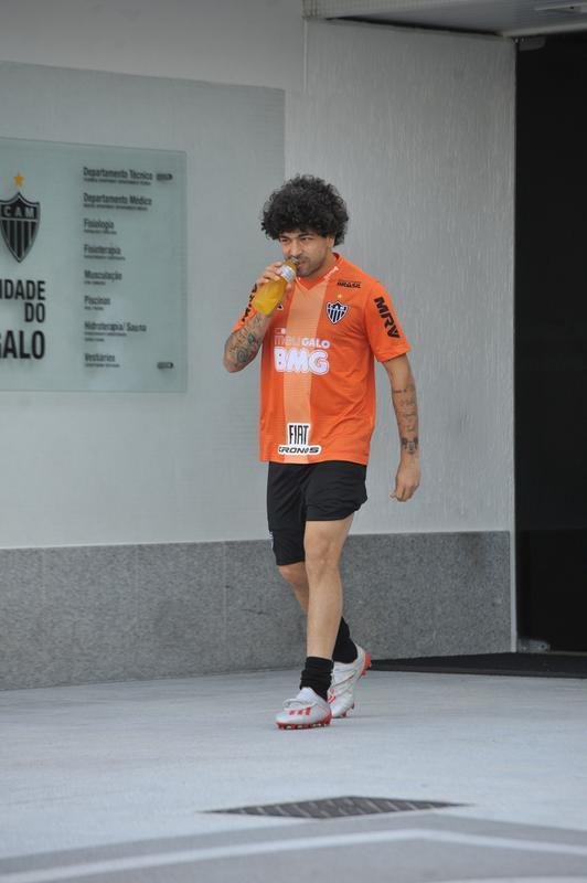 Fotos do ltimo treino do Atltico antes do jogo contra o Unin La Calera