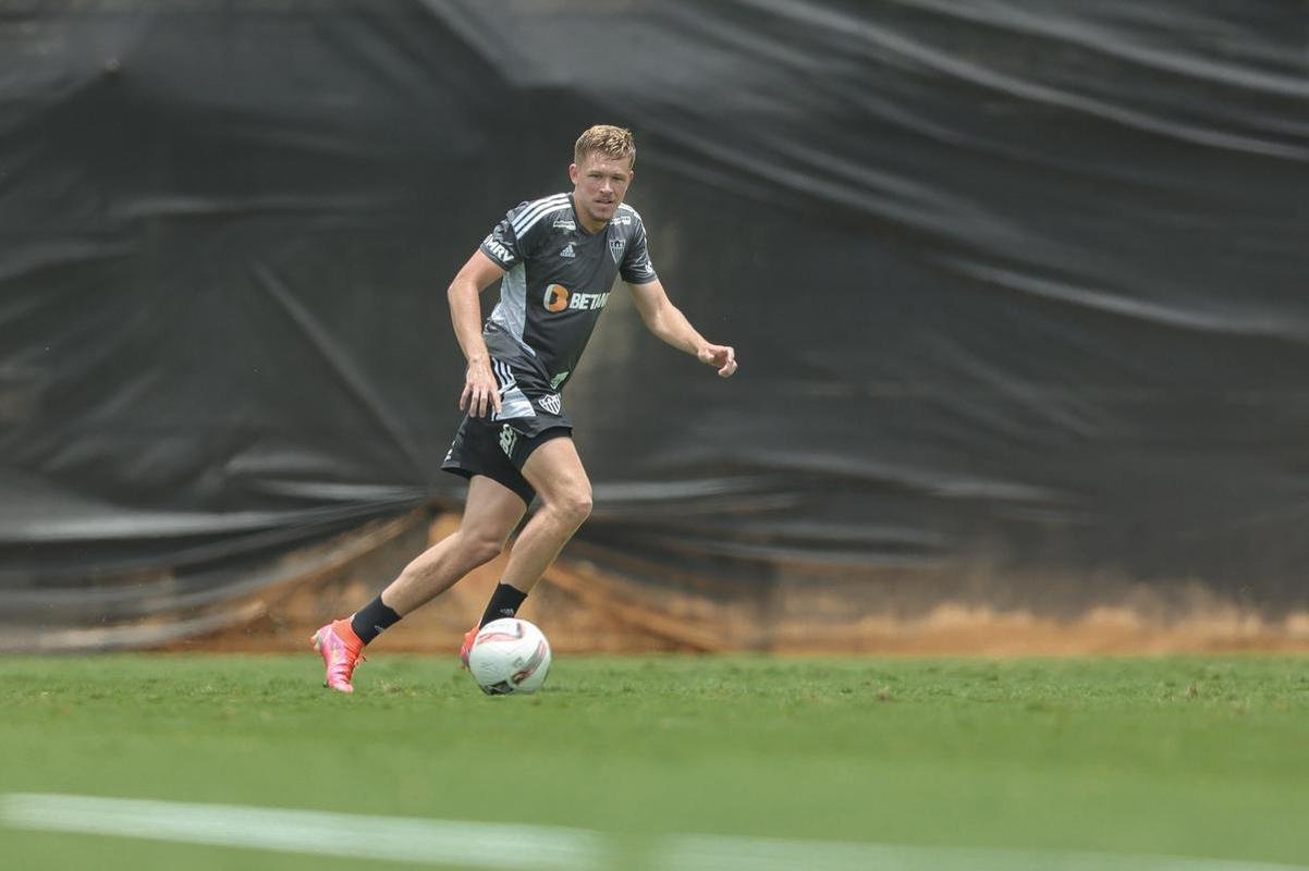Treino tcnico do Atltico.