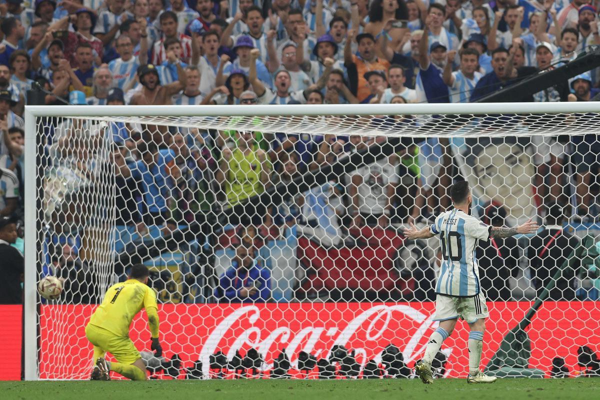 Argentina venceu a Frana por 4 a 2 nos pnaltis, depois de empate por 3 a 3, e finalmente soltou o grito de tricampe do mundo