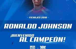 Ronaldo Johnson - atacante se transferiu do Deportivo Cuenca para o Emelec