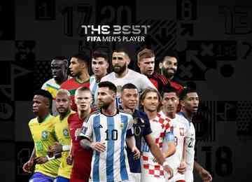 Brasileiros estão entre 14 indicados ao The Best; lista também tem nomes como Lionel Messi, campeão mundial com a Argentina, Kylian Mbappé e Karim Benezema